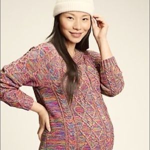 Gap Maternity Cable Knit Crew Neck NWT